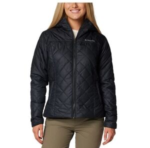 Columbia Copper Crest II fitted fleece fur lined quilted  jacket puffer black M